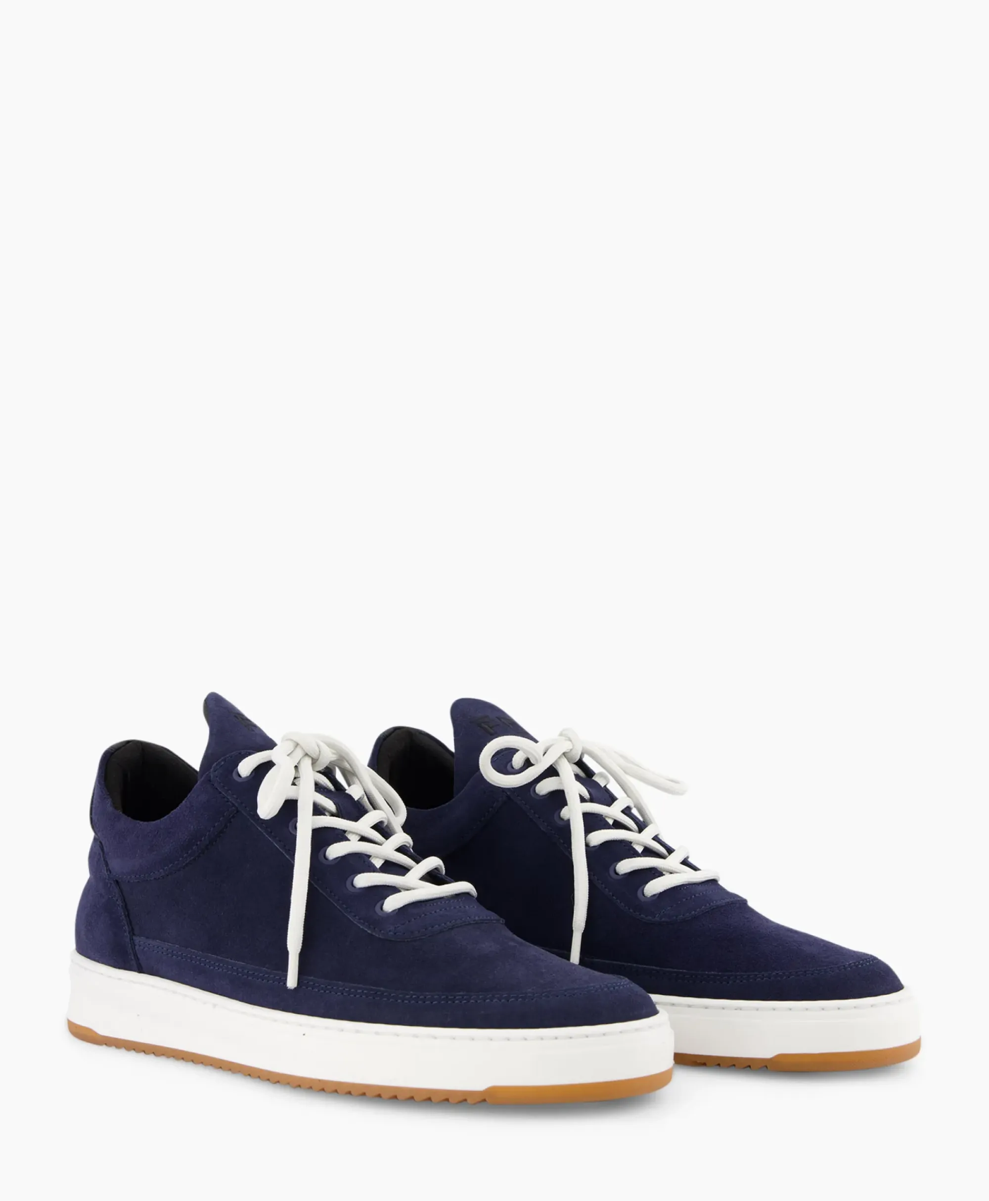 Sneakers^Filling Pieces Sneaker Low Top Suede Donker Blauw