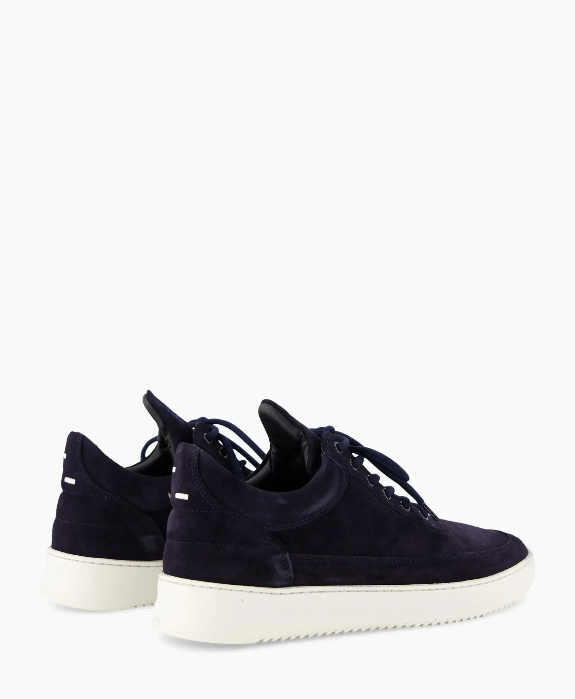 Sneakers^Filling Pieces Sneaker Low Top Suede Navy Donker Blauw