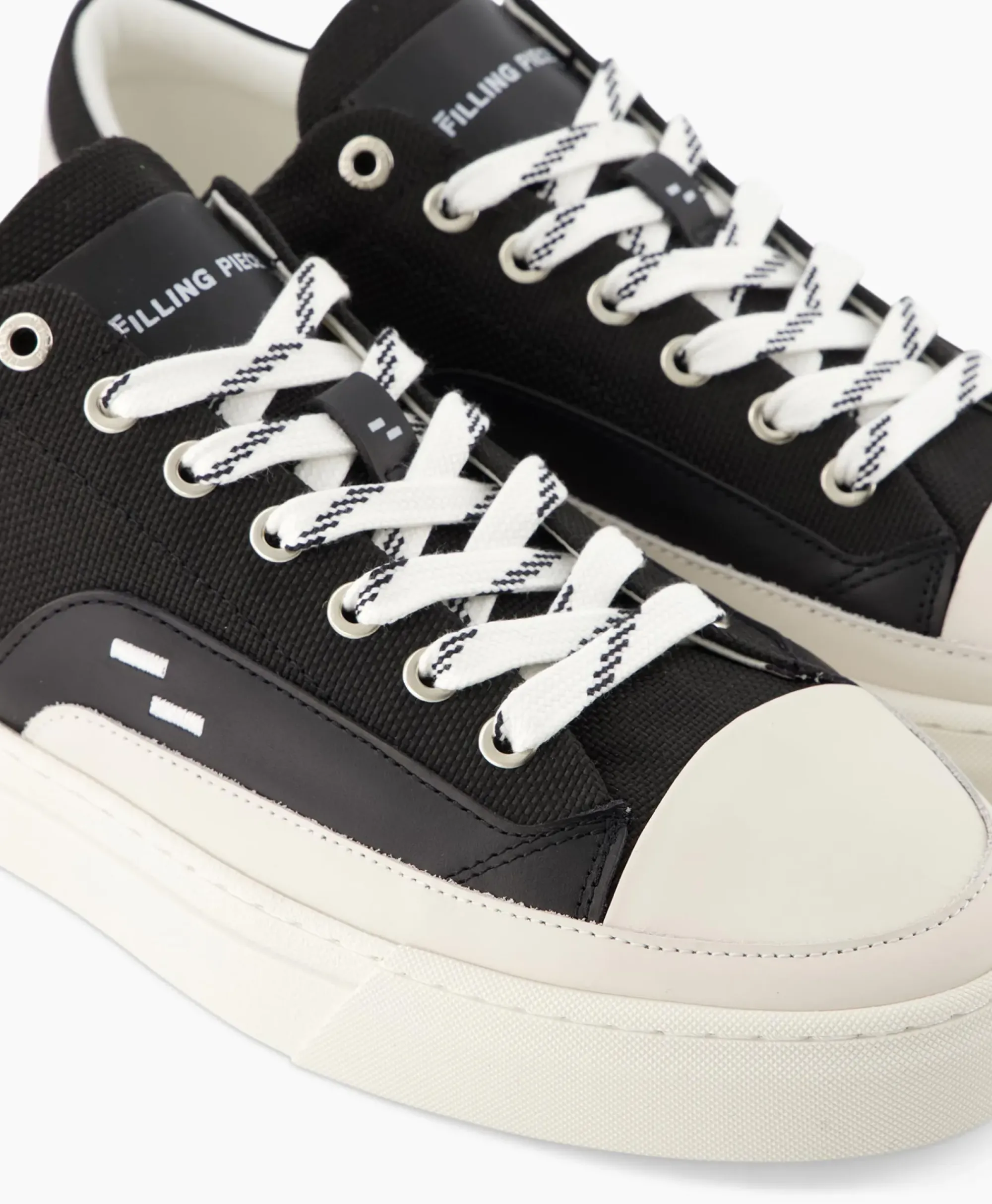 Sneakers^Filling Pieces Sneaker Riviera Low Zwart