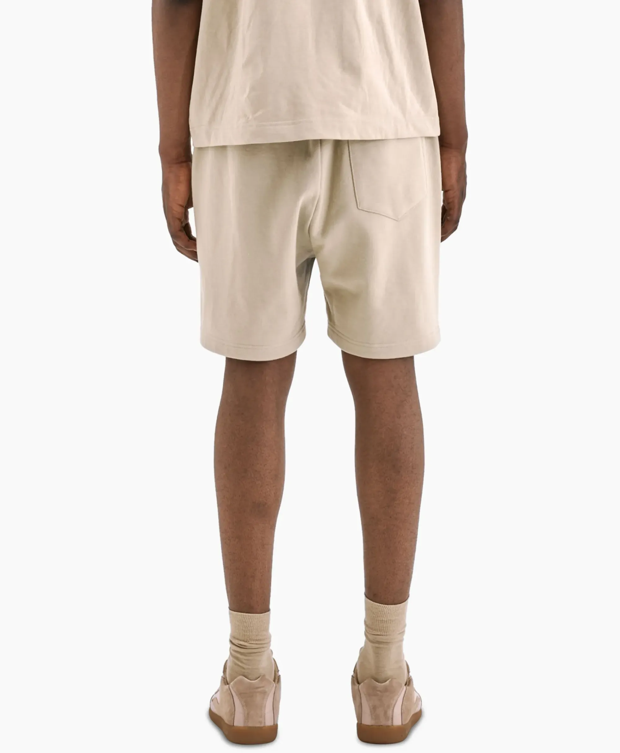 Broeken^Flâneur Flaneur Korte Broek Signature Beige