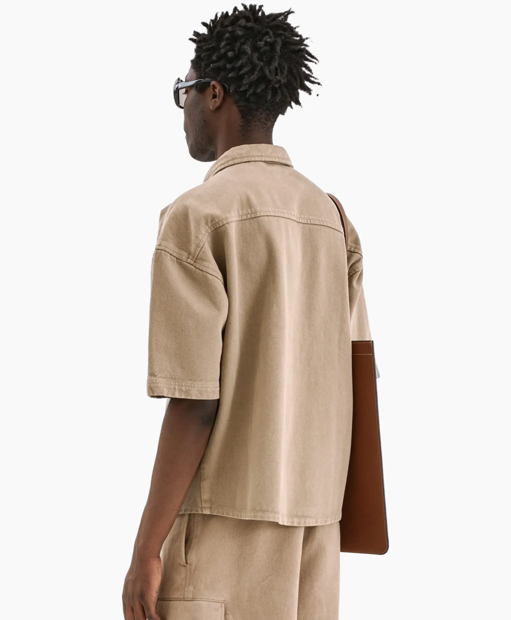 Jassen^Flâneur Flaneur Overshirt Denim Beige