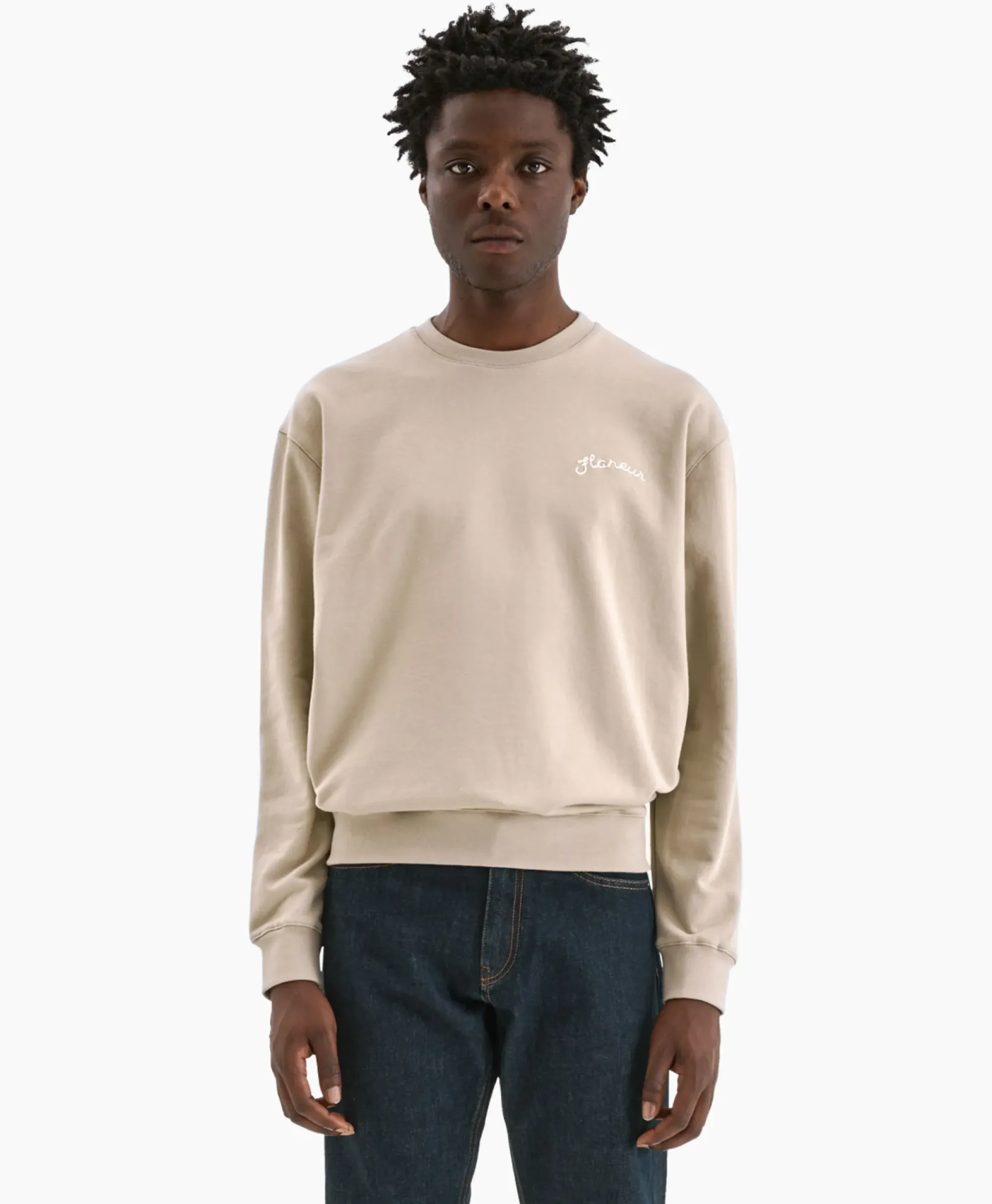 Truien^Flâneur Flaneur Sweater Signature Beige