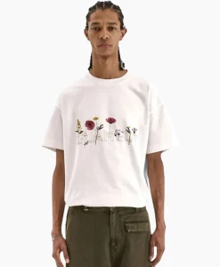 T-Shirts^Flâneur Flaneur T-Shirt Korte Mouw Botanical Wit