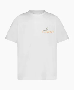 T-Shirts^Flâneur Flaneur T-Shirt Korte Mouw Passage Of Time Wit