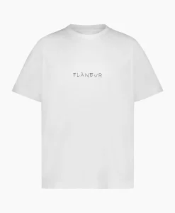 T-Shirts^Flâneur Flaneur T-Shirt Korte Mouw Scribble Wit