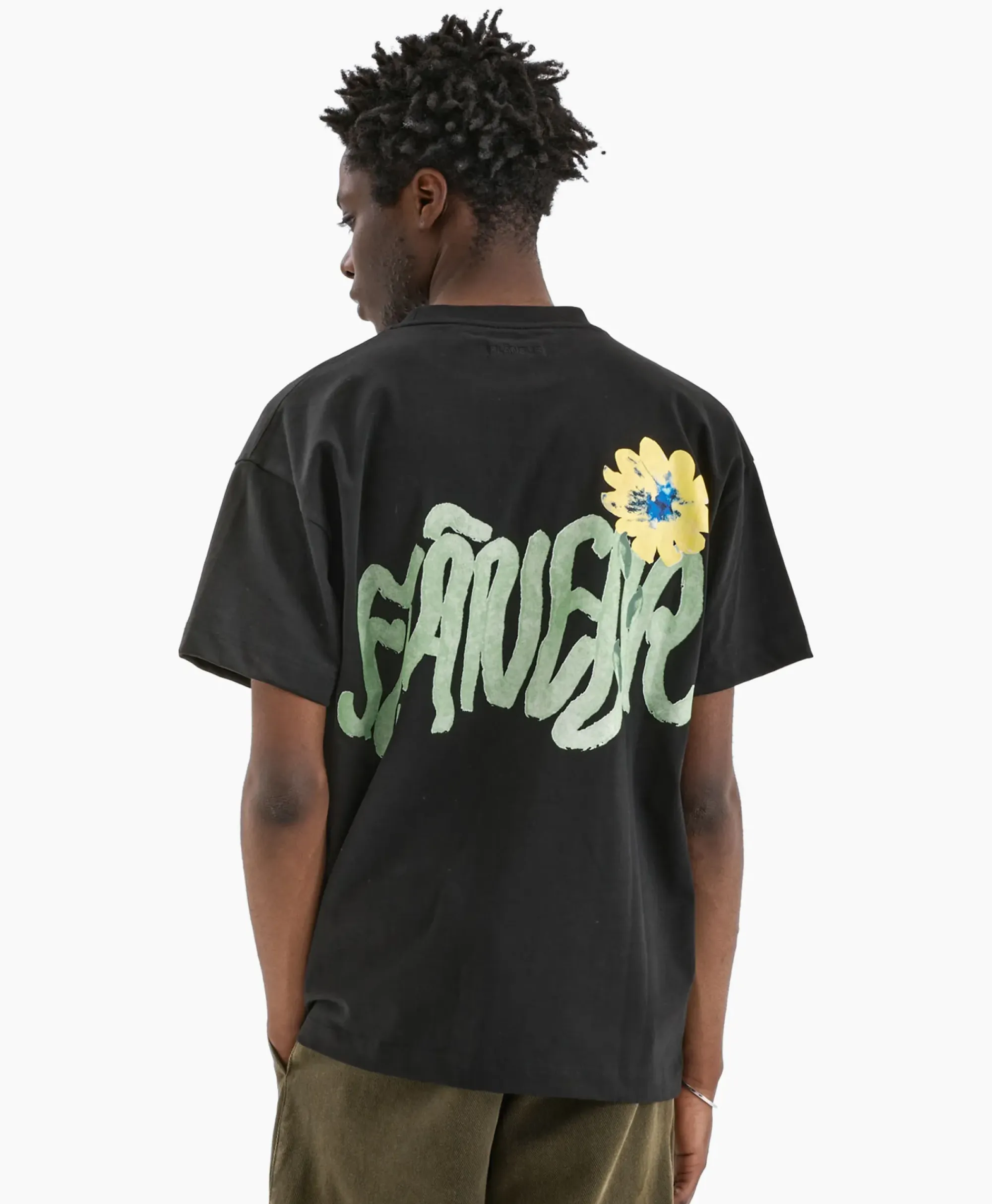 T-Shirts^Flâneur Flaneur T-Shirt Korte Mouw Tortuous Zwart