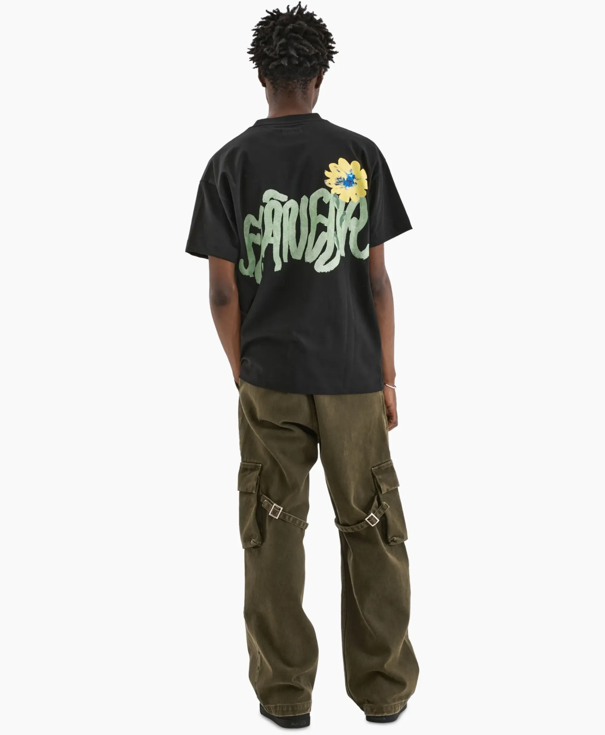 T-Shirts^Flâneur Flaneur T-Shirt Korte Mouw Tortuous Zwart