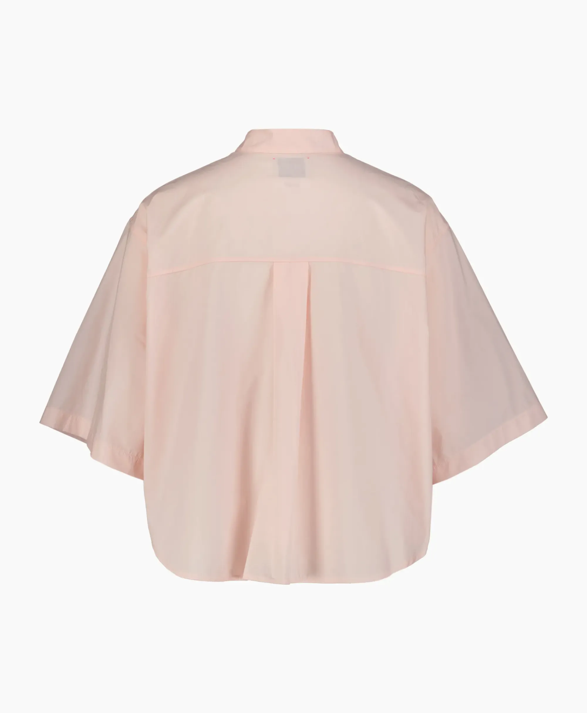 Blouses^Forte_forte Blouse Bci Cotton Popeline Half Sleeves Rose