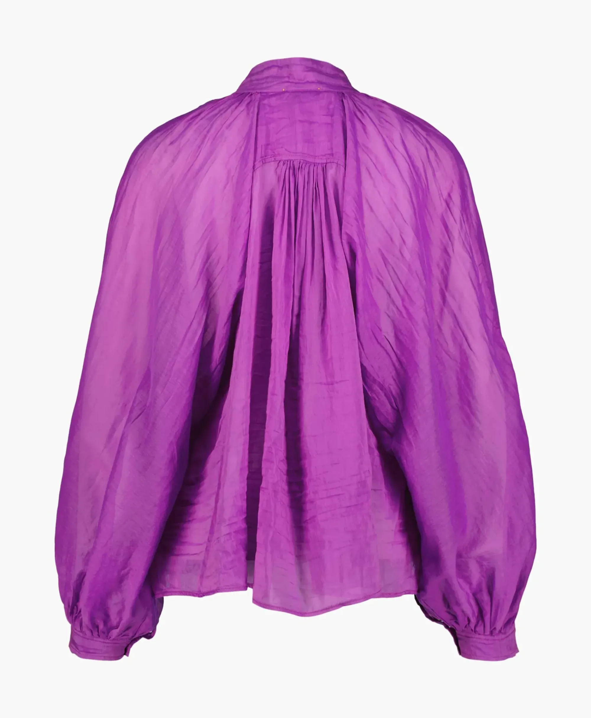 Blouses^Forte_forte Blouse Cotton Silk Voile Bohemian Paars