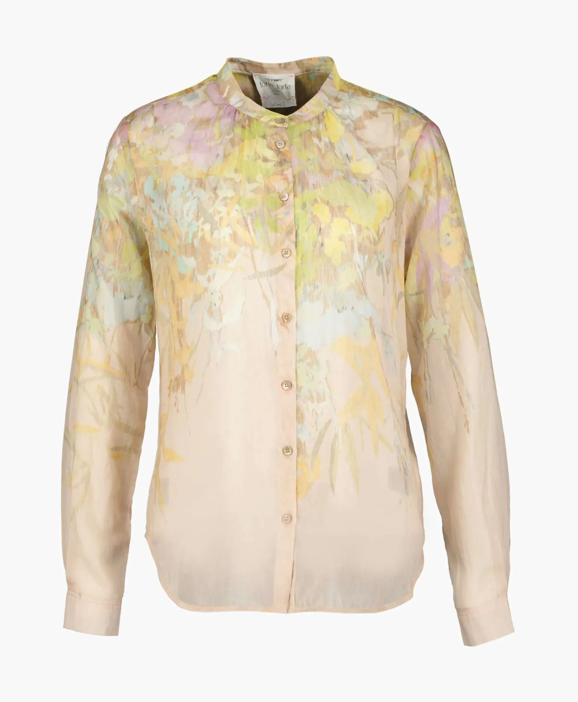 Blouses^Forte_forte Blouse Heaven Print Cotton Silk Voile Grandfather Rose