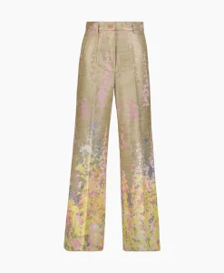 Broeken^Forte_forte Pantalon Heaven Jacquard Rose