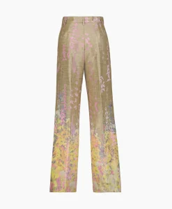 Broeken^Forte_forte Pantalon Heaven Jacquard Rose