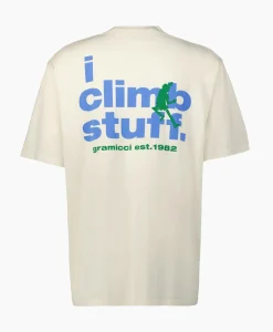 T-Shirts^Gramicci T-Shirt Korte Mouw Climb Stuff Beige