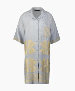 Bruiloftskleding^Greek Archaic Kori Maxi Jurk Aeolis Pocket Licht Grijs