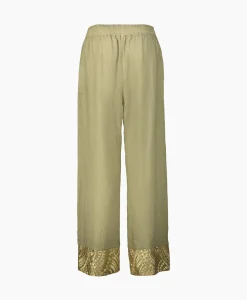 Broeken^Greek Archaic Kori Pantalon New All Over Elastic Waistband Goud