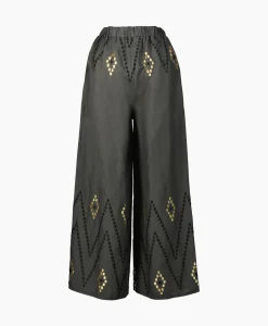 Broeken^Greek Archaic Kori Pantalon Zig Zag Elastic Waist Khaki
