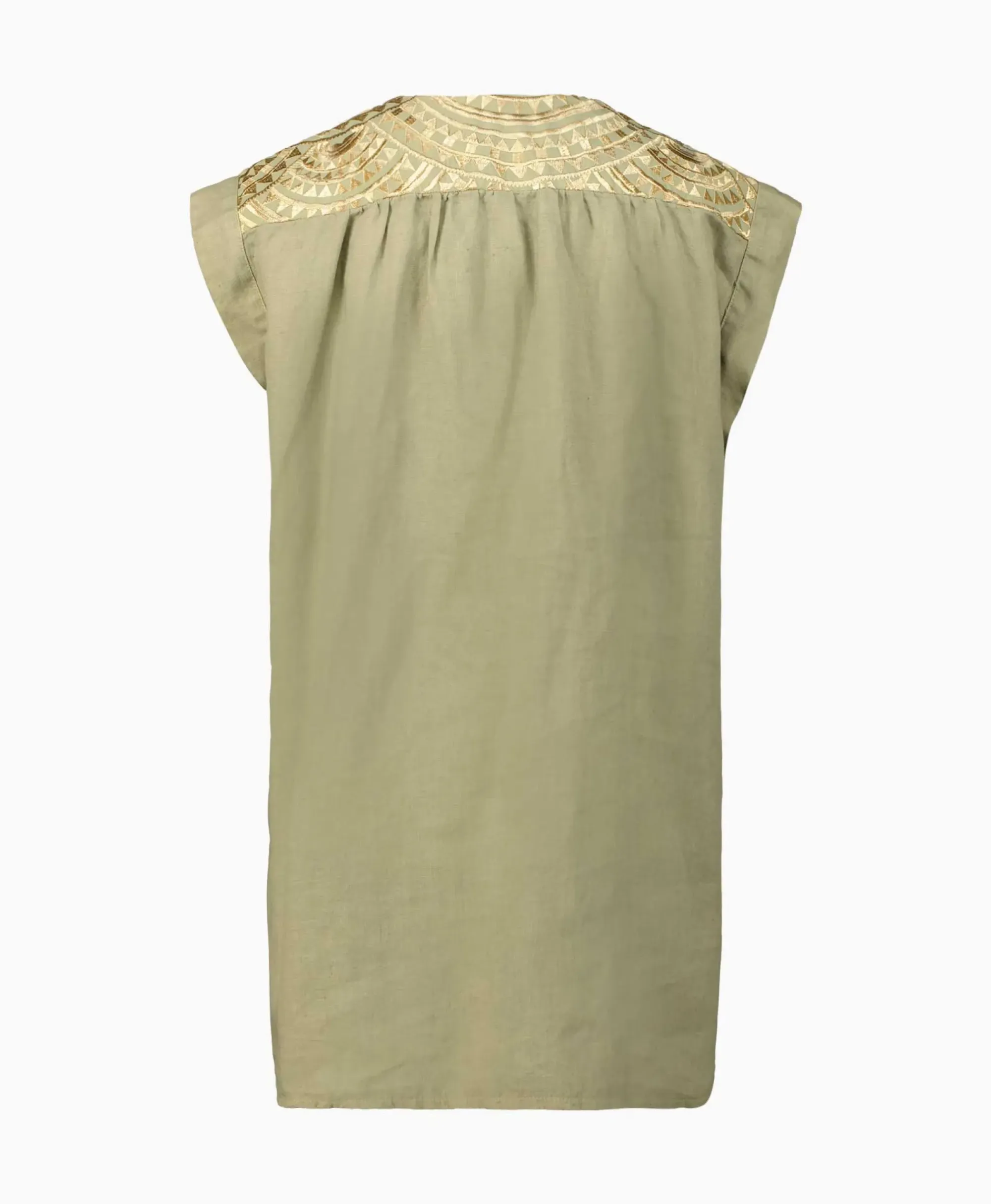 T-Shirts & Tops^Greek Archaic Kori Top New All Over Sleeveless Buttons Goud