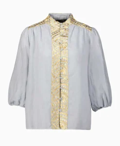 T-Shirts & Tops^Greek Archaic Kori Top New All Over 3/4 Sleeves Licht Grijs