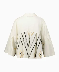 T-Shirts & Tops^Greek Archaic Kori Top Zig Zag Pleates Ivoor / Naturel
