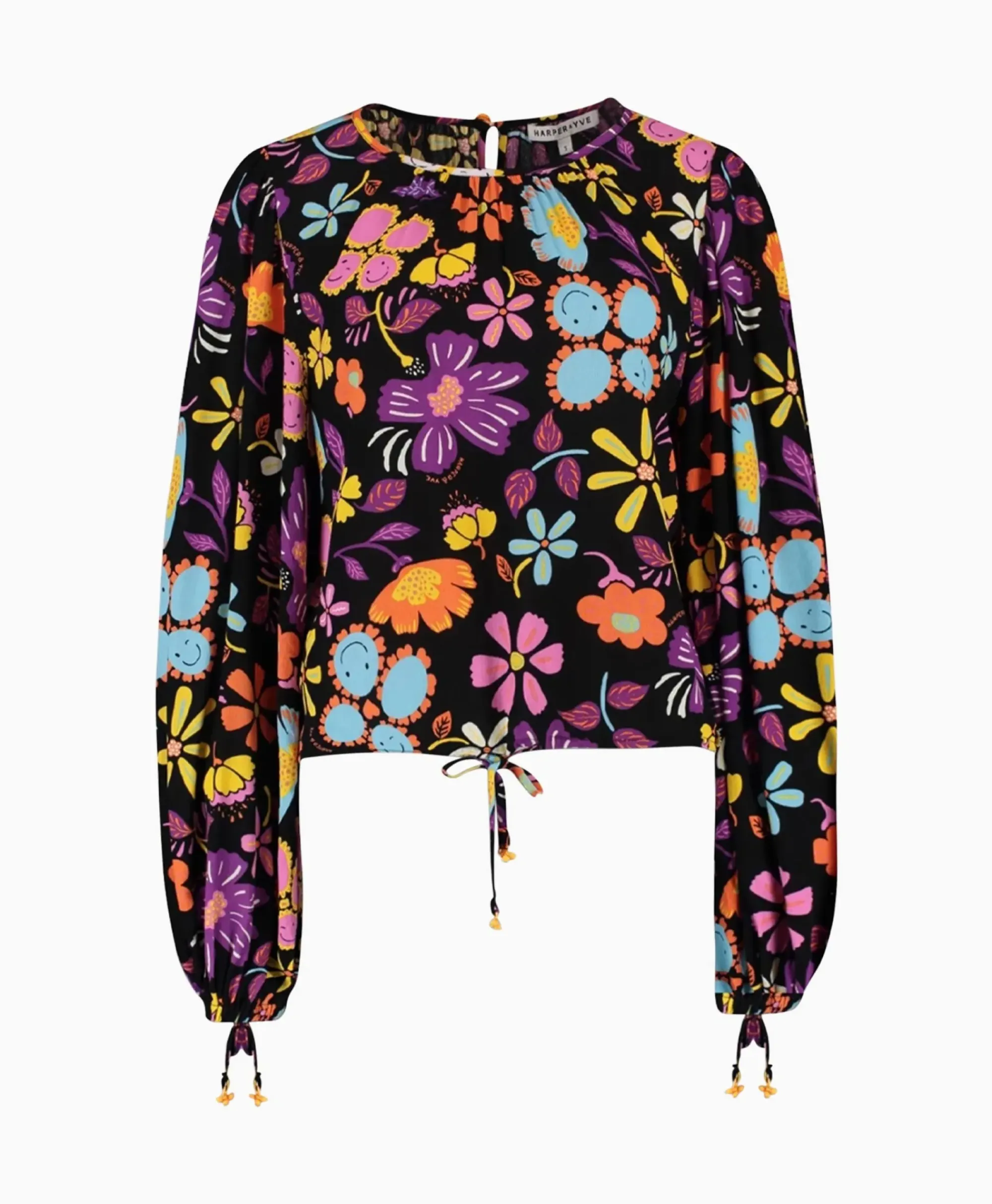 Blouses^Harper & Yve Harper & Yve Blouse Alexis-Ls Zwart