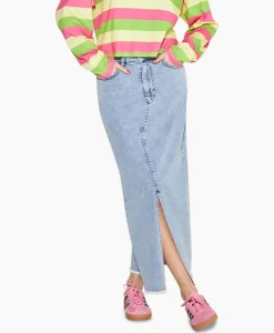 Rokken^Harper & Yve Harper & Yve Midi Rok Yve-Sk Licht Blauw