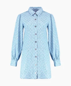 Jurken^Harper & Yve Harper & Yve Mini Jurk Flo-Dr Licht Blauw