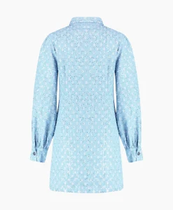 Jurken^Harper & Yve Harper & Yve Mini Jurk Flo-Dr Licht Blauw