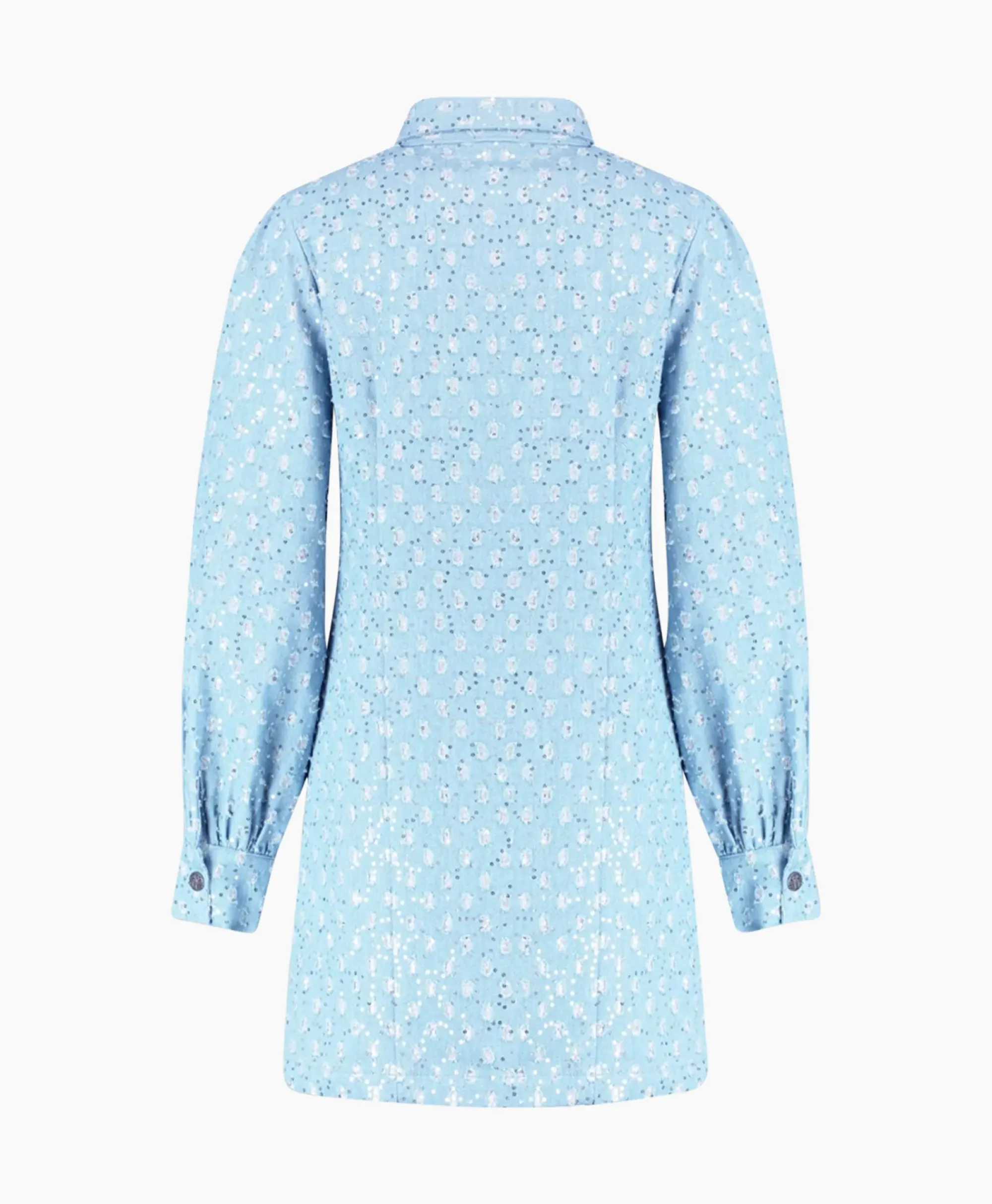 Jurken^Harper & Yve Harper & Yve Mini Jurk Flo-Dr Licht Blauw
