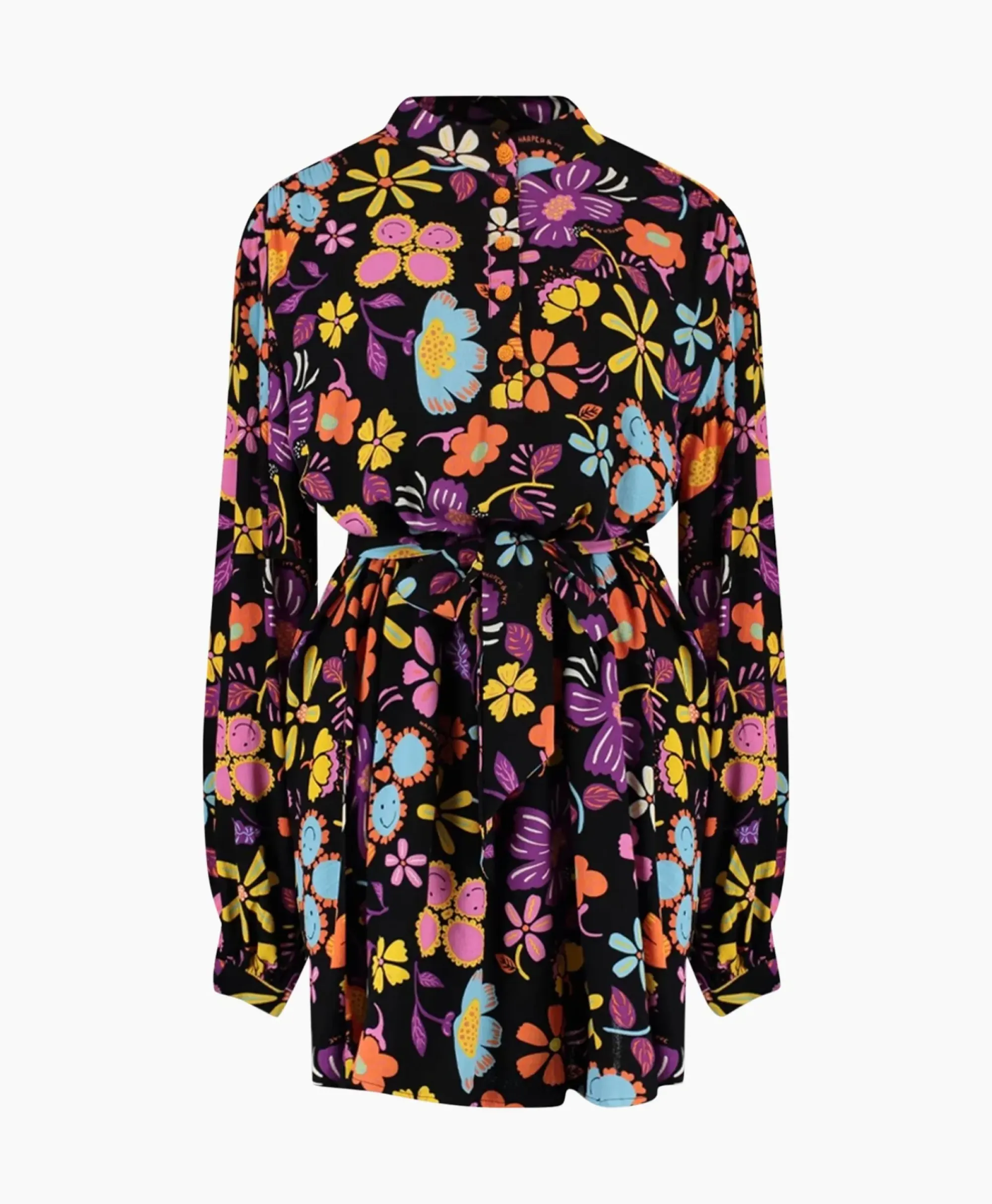 Jurken^Harper & Yve Harper & Yve Mini Jurk Liz-Dr Zwart