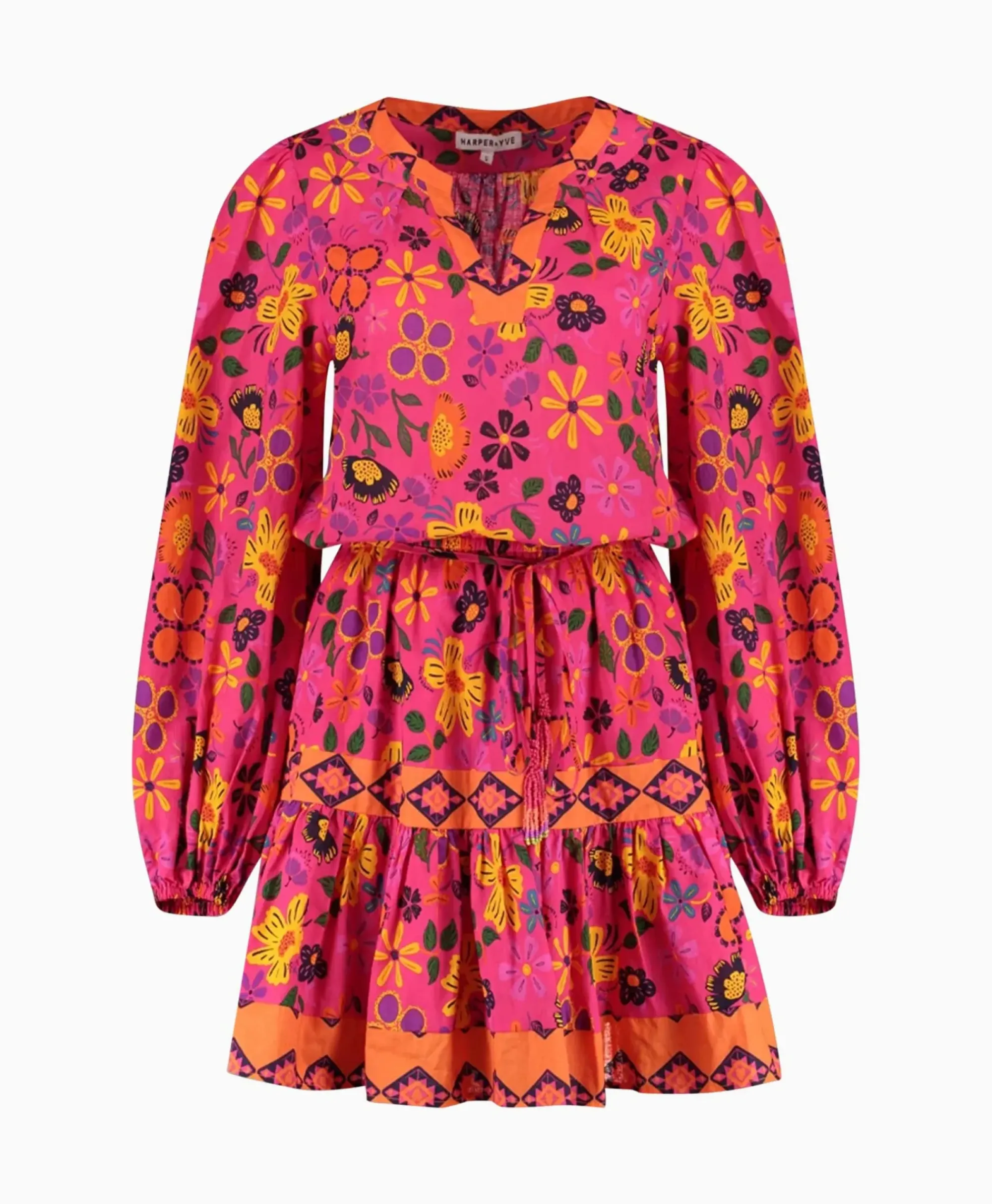 Jurken^Harper & Yve Harper & Yve Mini Jurk Max-Dr Roze