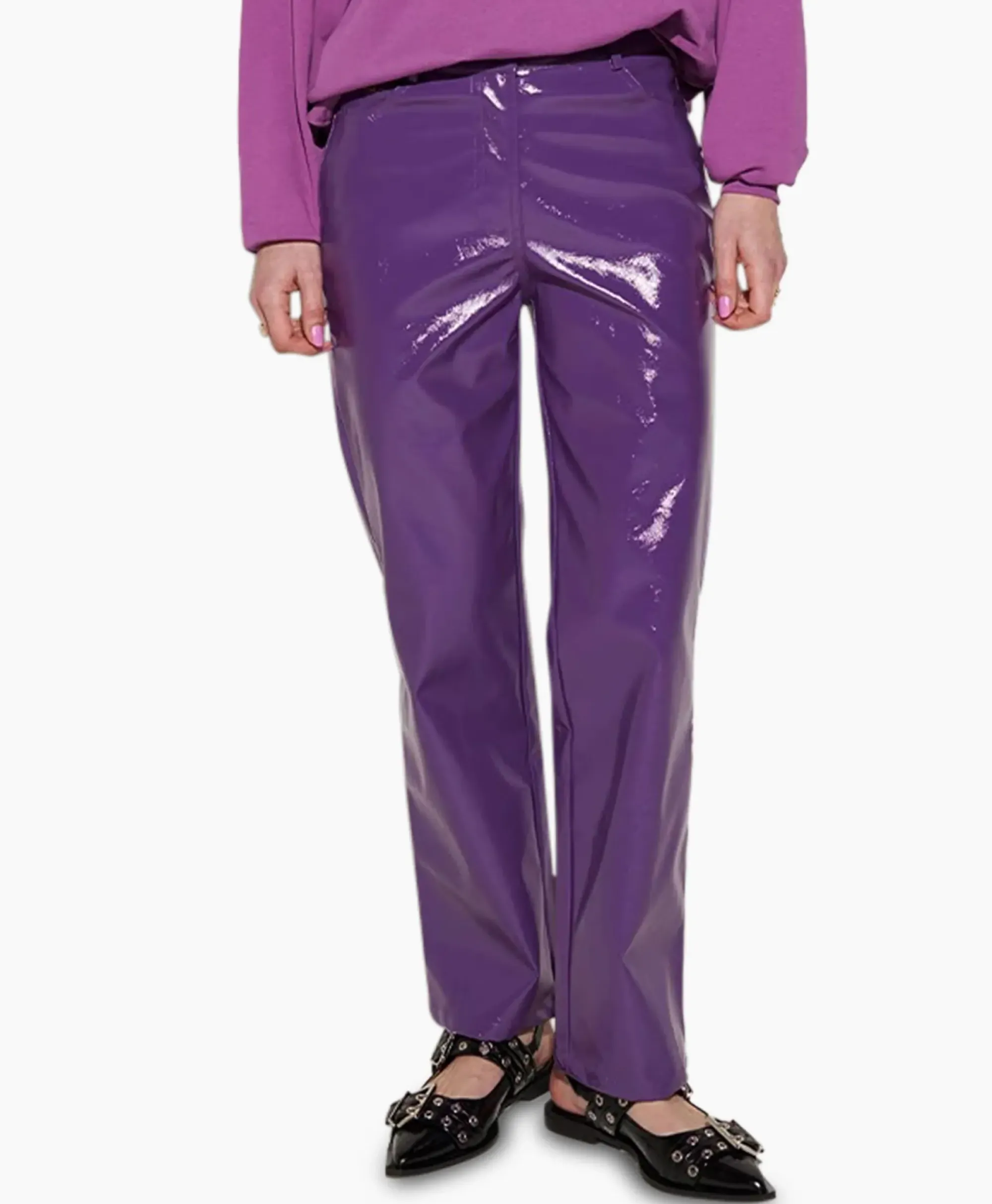 Broeken^Harper & Yve Harper & Yve Pantalon Harper-Pa Paars