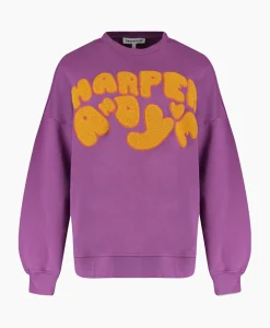 Truien^Harper & Yve Harper & Yve Pullover Logo-Sw Paars