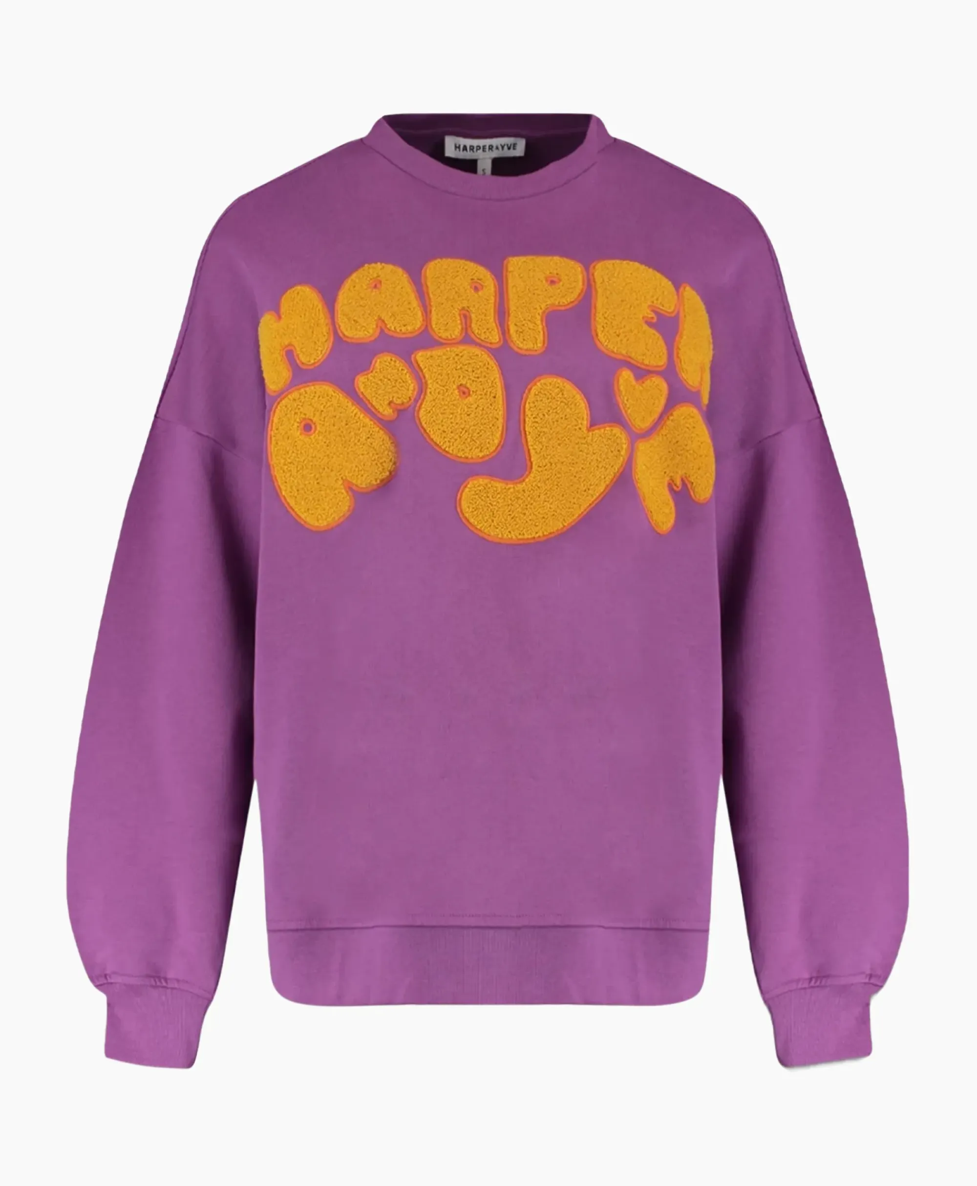 Truien^Harper & Yve Harper & Yve Pullover Logo-Sw Paars