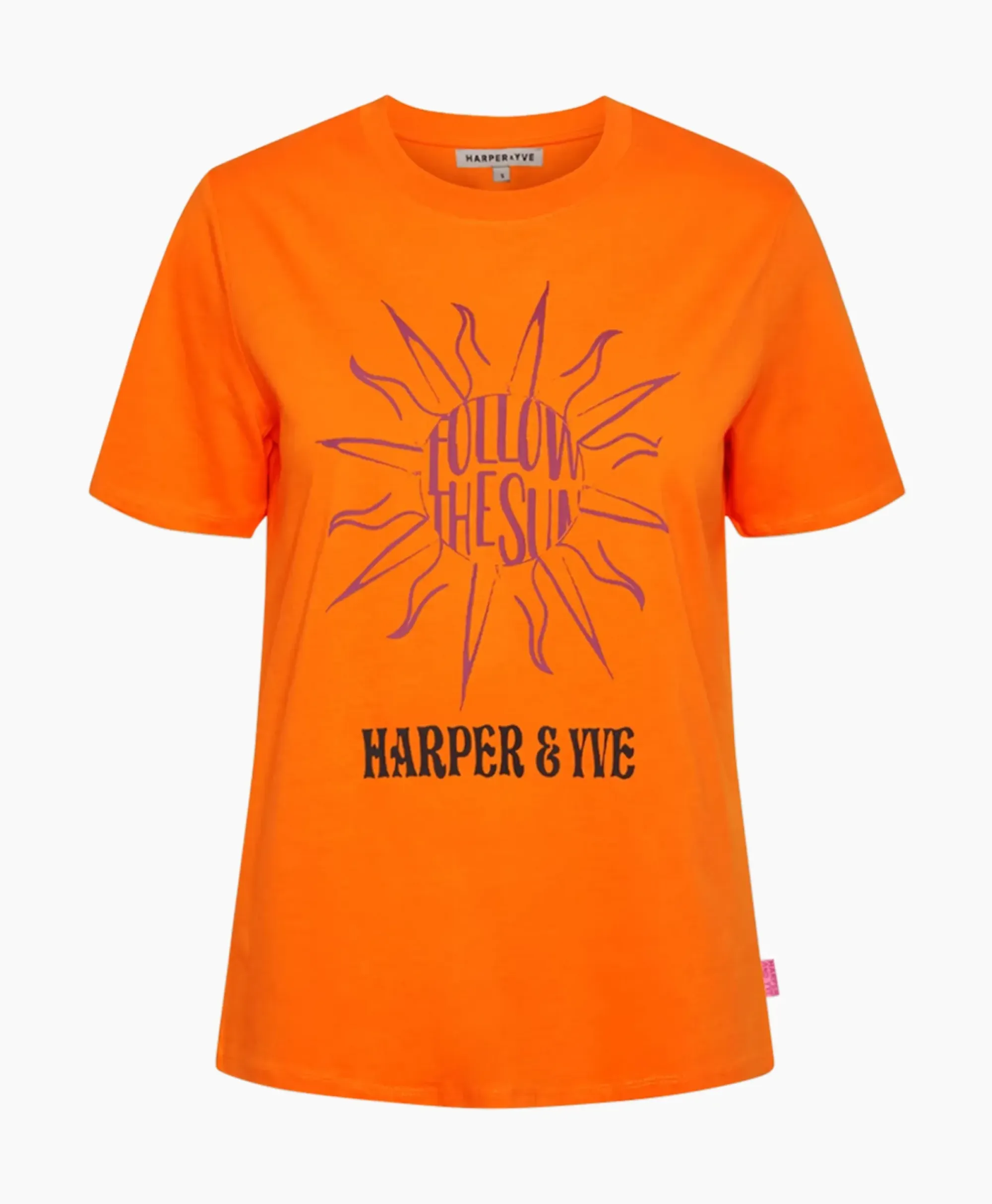 T-Shirts & Tops^Harper & Yve Harper & Yve T-Shirt Korte Mouw Followthesun-Ss Oranje