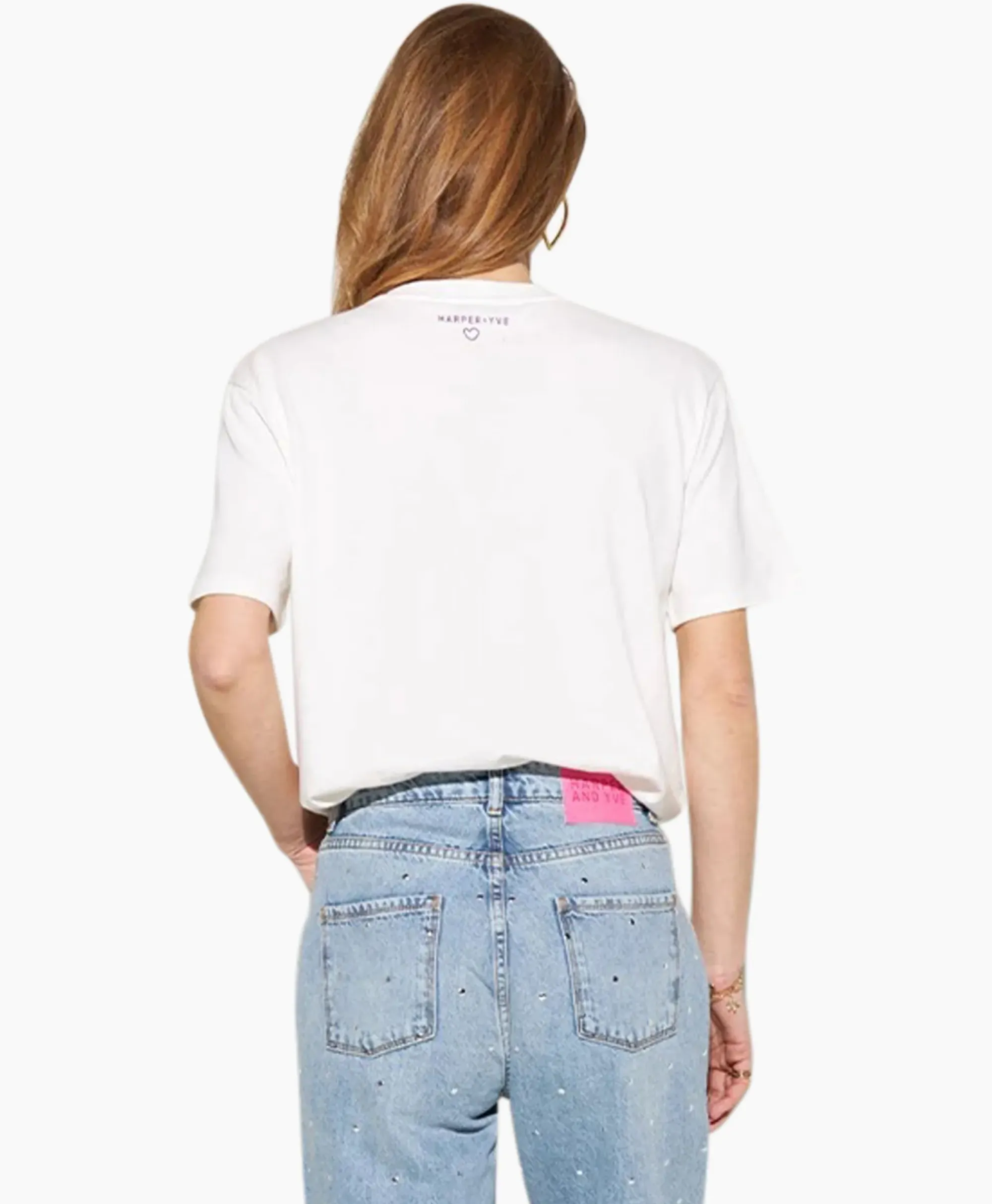 T-Shirts & Tops^Harper & Yve Harper & Yve T-Shirt Korte Mouw Logo-Ss Off White