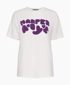 T-Shirts & Tops^Harper & Yve Harper & Yve T-Shirt Korte Mouw Logo-Ss Off White