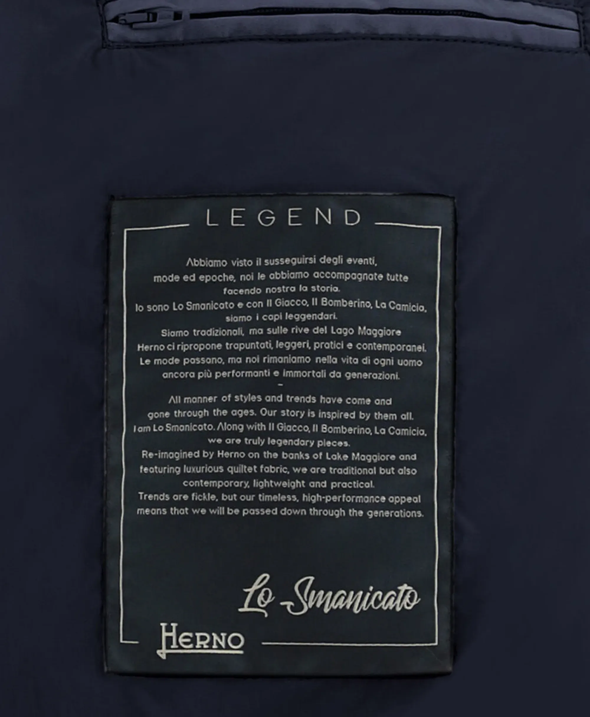 Jassen^Herno Bodywarmer Lo Smanicato Legend Donker Blauw
