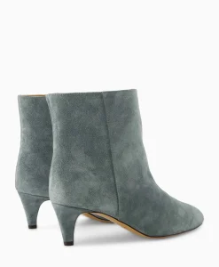 Laarzen^Isabel Marant Enkellaars Daxi-Ga Licht Groen