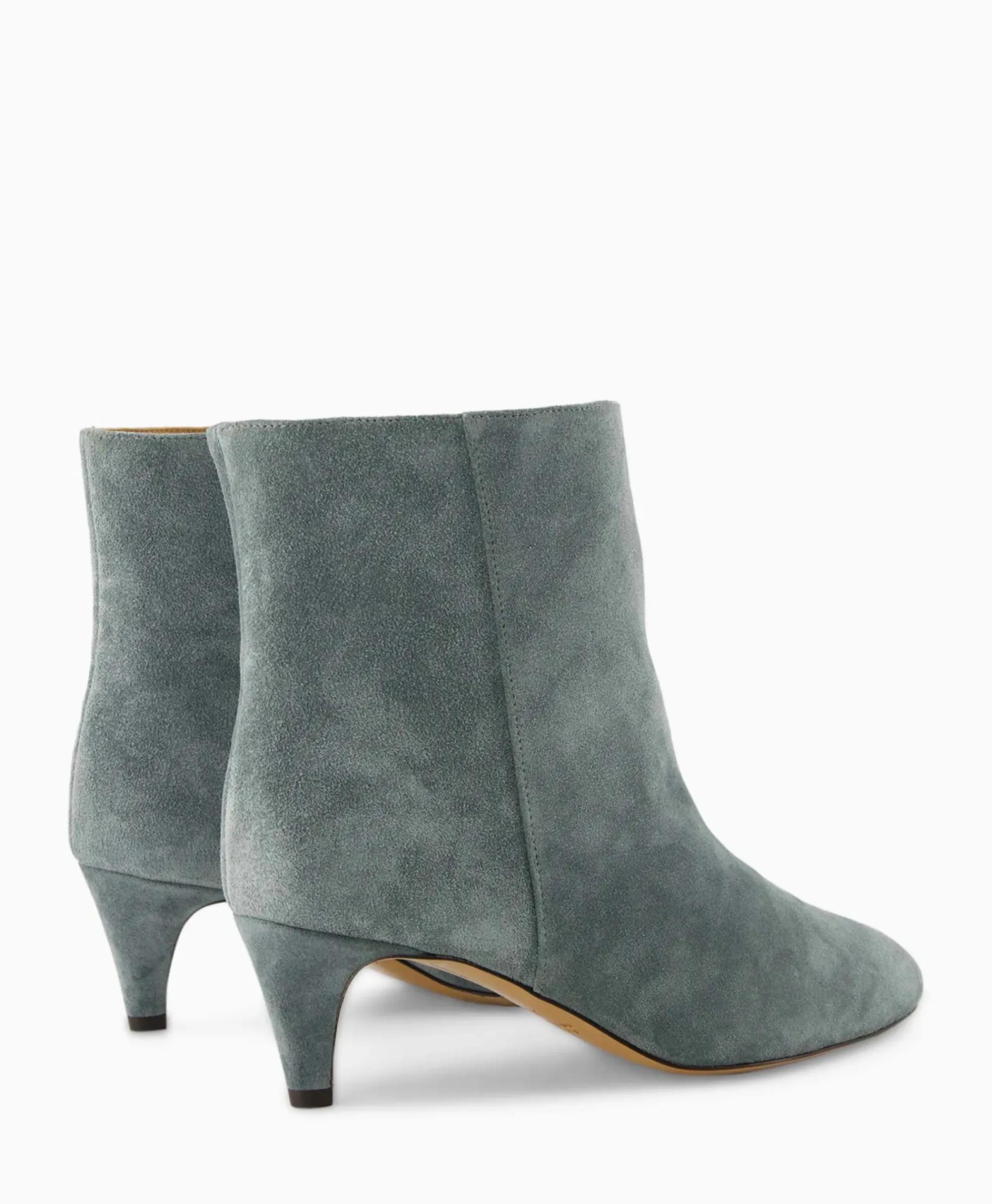 Laarzen^Isabel Marant Enkellaars Daxi-Ga Licht Groen