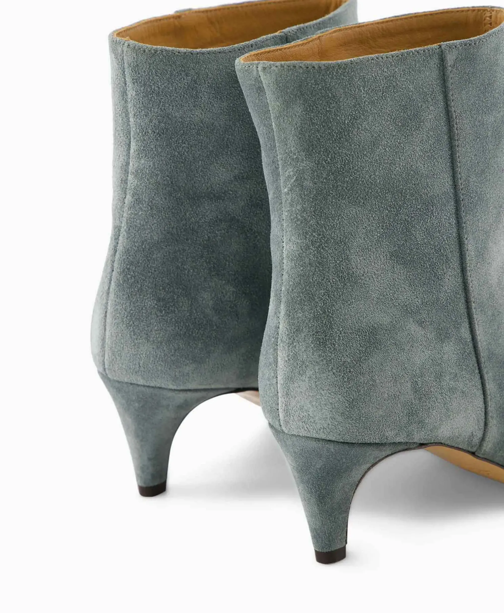 Laarzen^Isabel Marant Enkellaars Daxi-Ga Licht Groen