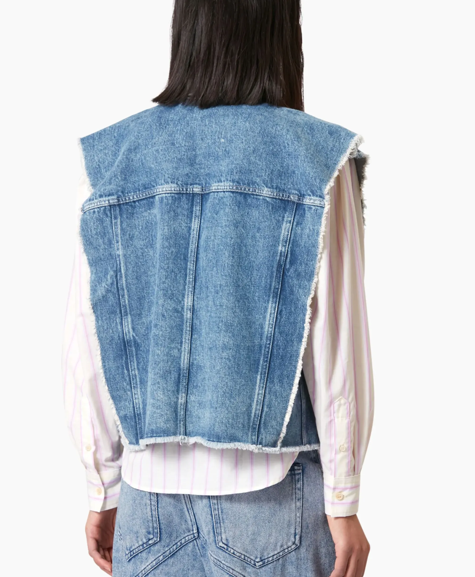 Gilets^Isabel Marant Gilet Tyra-Ga Blauw