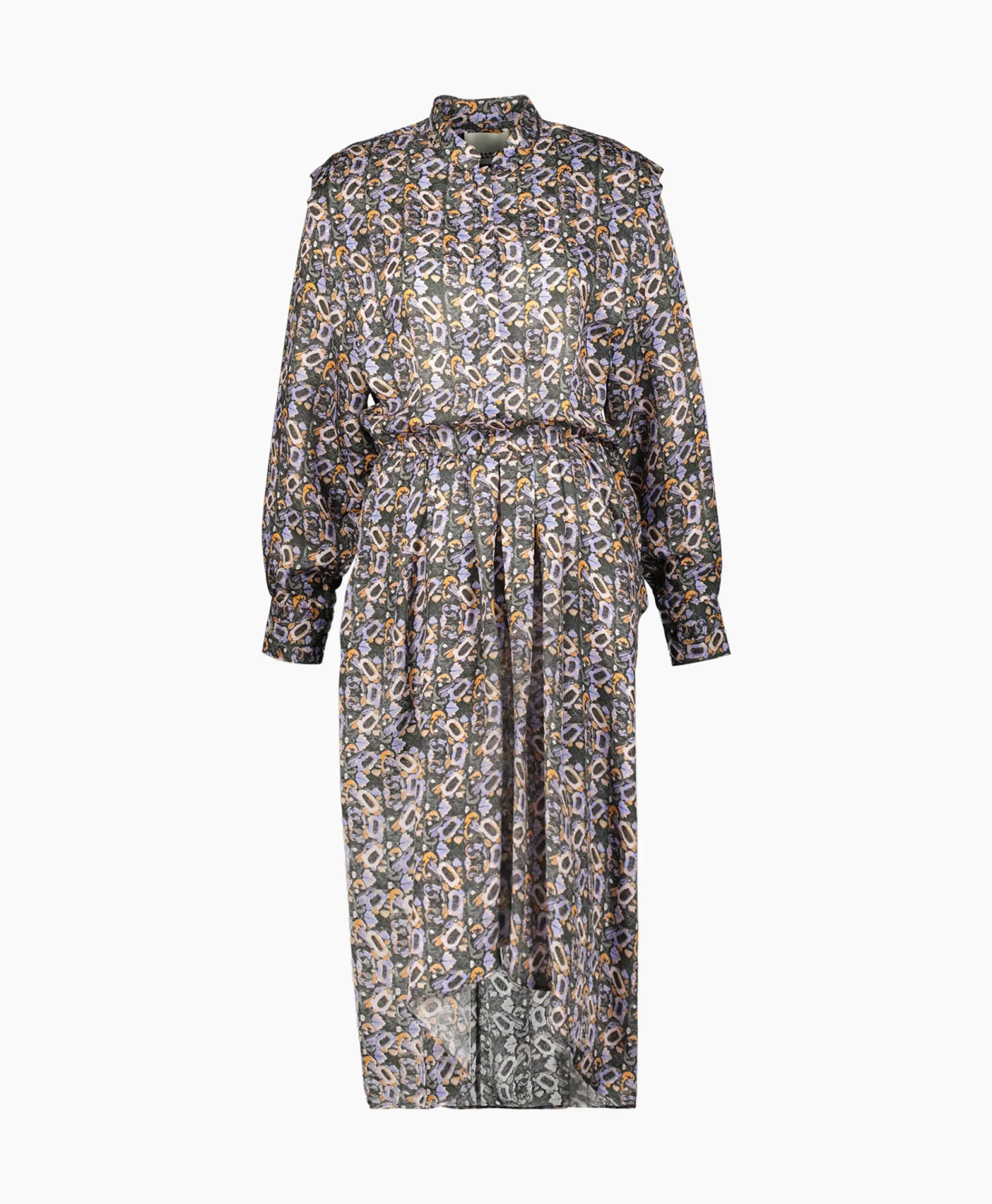 Bruiloftskleding^Isabel Marant Midi Jurk Lokeya-Gb Zwart