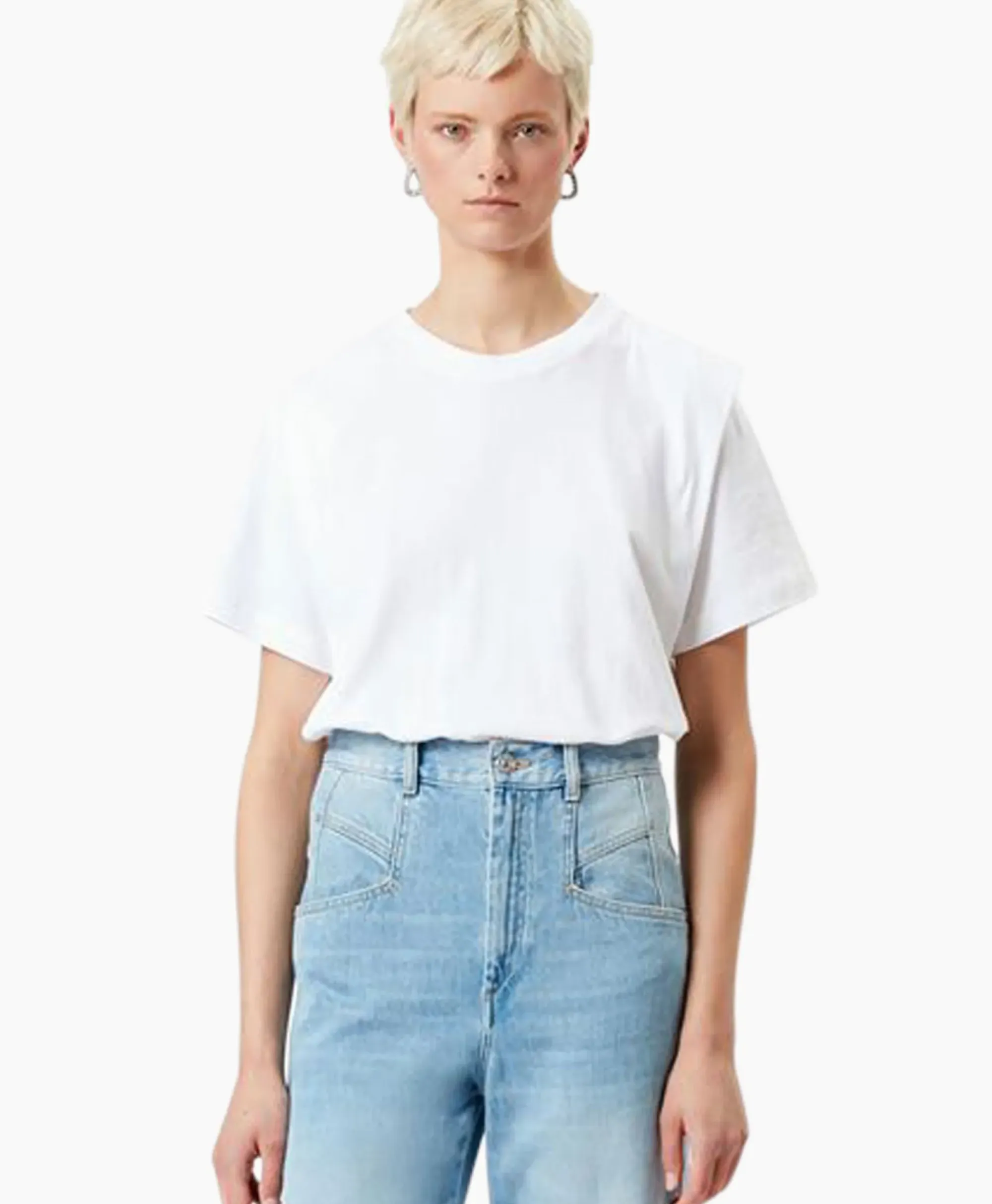 T-Shirts & Tops^Isabel Marant T-Shirt Korte Mouw Zelitos-Ga Wit