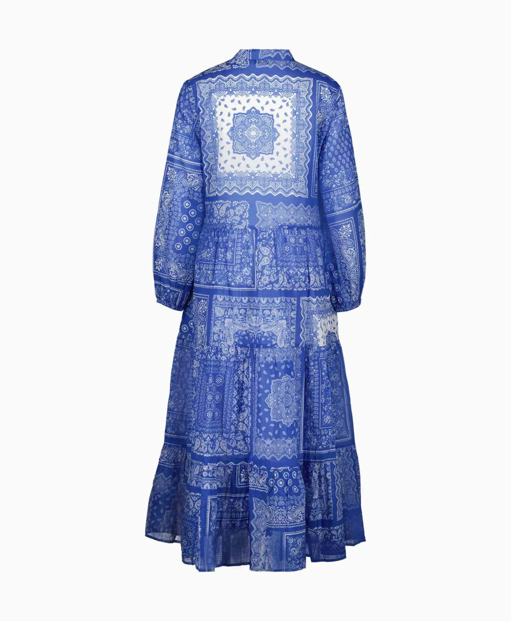 Jurken^0039 Italy Maxi Jurk Mila Long 212344 Blauw Dessin