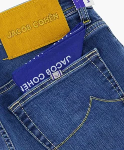 Broeken^Jacob Cohen Jeans Pant 5 Pkt Slim Fit Bard Blauw