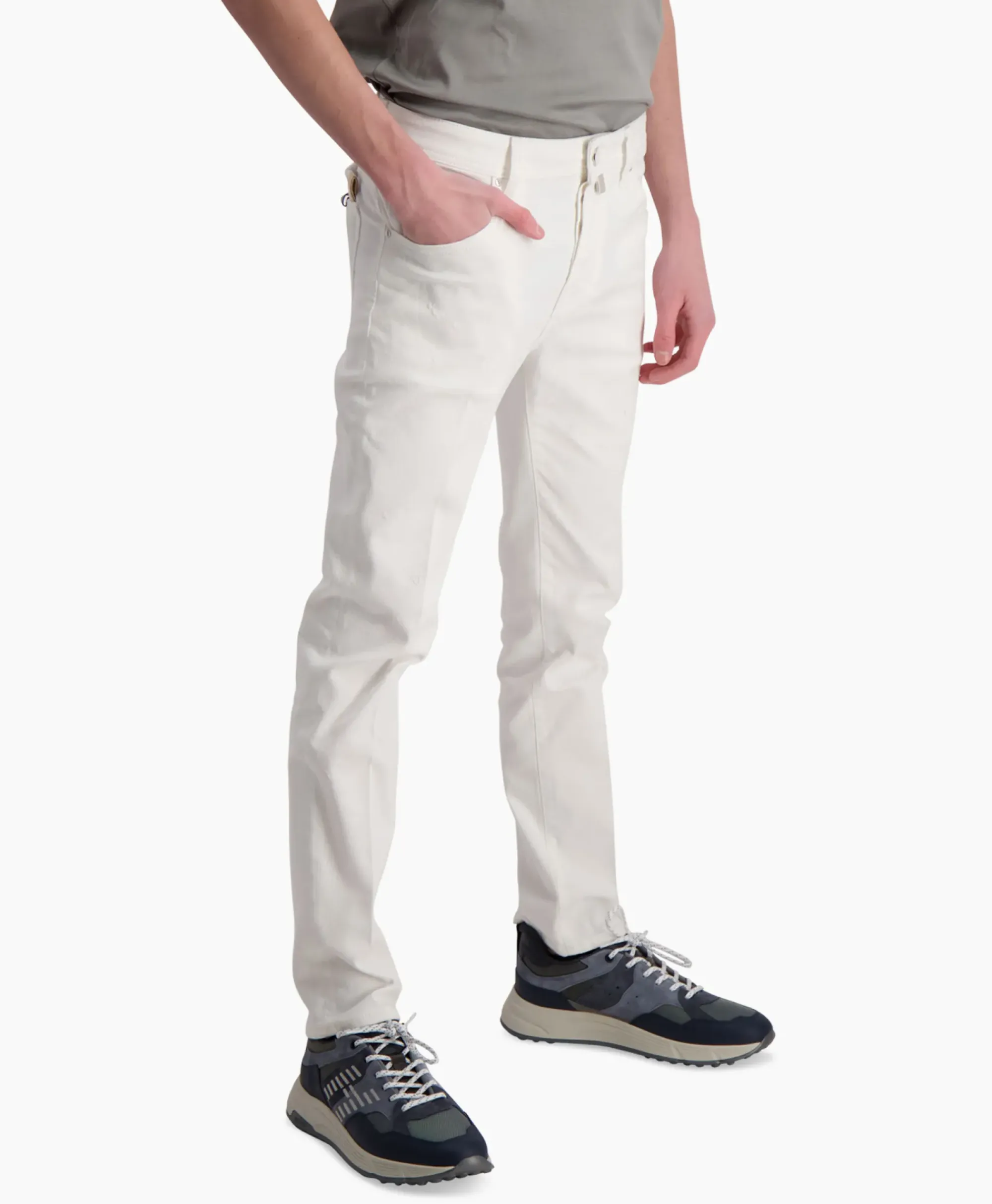 Broeken^Jacob Cohen Jeans 5 Pkt Slim Crop/Carrot Scott Wit