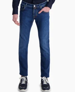 Broeken^Jacob Cohen Jeans 5 Pkt Slim Fit Nick Ltd Blauw