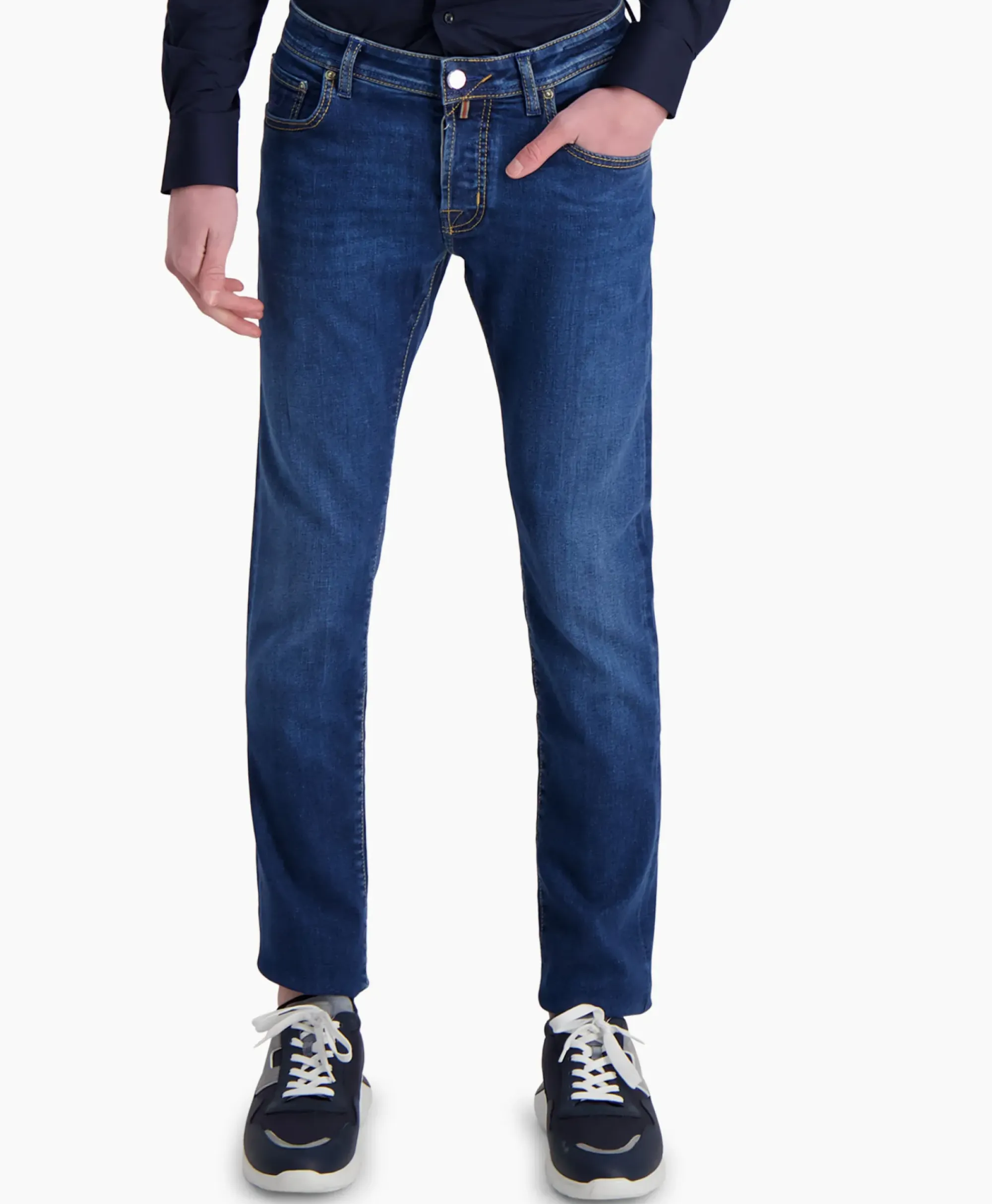 Broeken^Jacob Cohen Jeans 5 Pkt Slim Fit Nick Ltd Blauw
