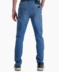 Broeken^Jacob Cohen Jeans 5 Pkt Slim Fit Bard Midden Blauw