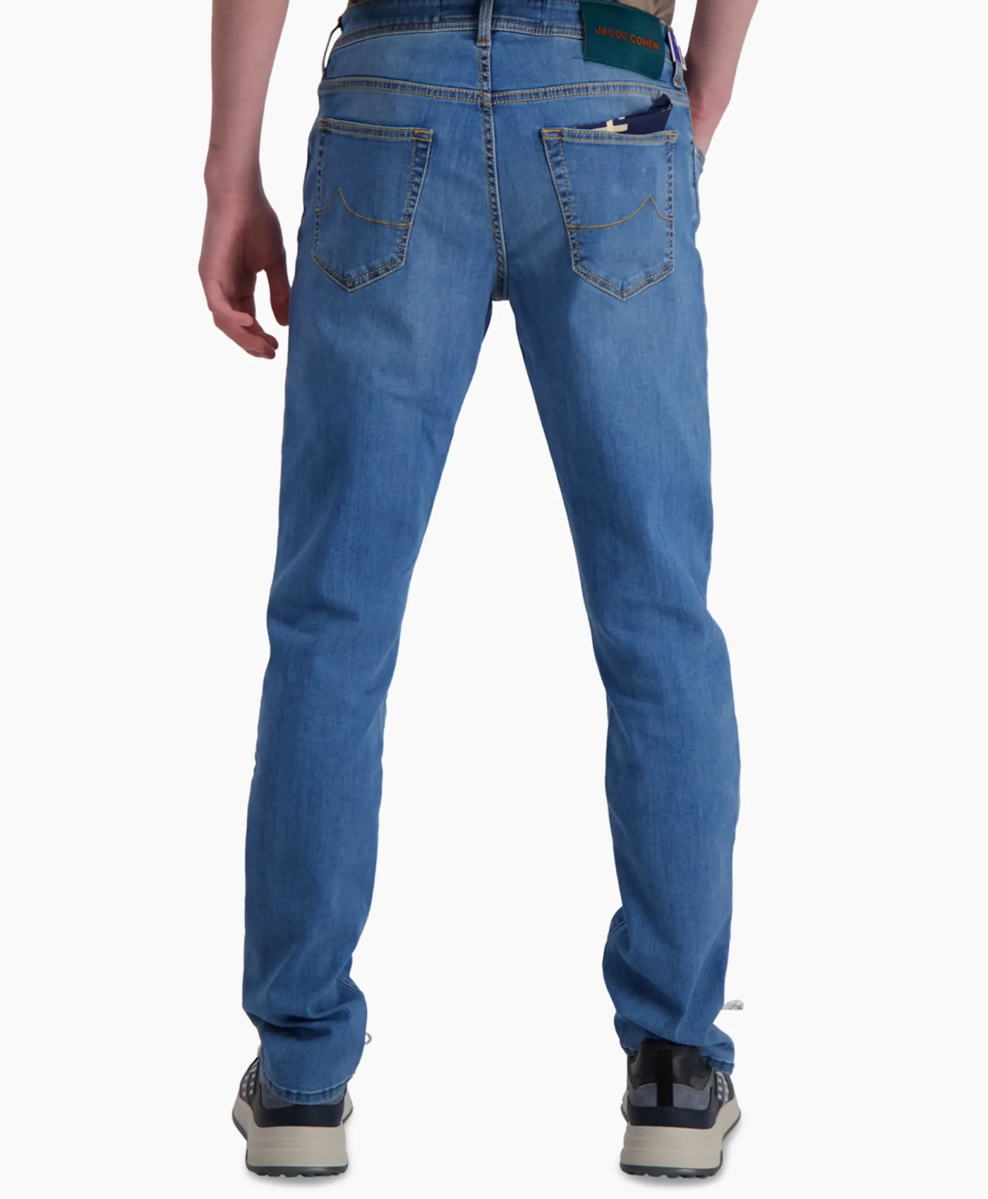 Broeken^Jacob Cohen Jeans 5 Pkt Slim Fit Bard Midden Blauw